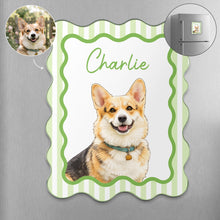 Load image into Gallery viewer, Personalized Acrylic Magnet Watercolor Pet Portrait Gift for Pet Owners
