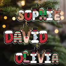 Load image into Gallery viewer, Personalized Acrylic Christmas Ornament Cute Family Gift
