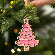 Load image into Gallery viewer, Personalized Wooden Christmas Ornament Family Gift Decor
