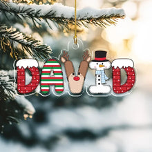 Load image into Gallery viewer, Personalized Acrylic Christmas Ornament Cute Family Gift
