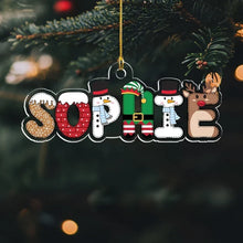 Load image into Gallery viewer, Personalized Acrylic Christmas Ornament Cute Family Gift
