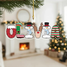 Load image into Gallery viewer, Personalized Acrylic Christmas Ornament Cute Family Gift
