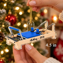 Load image into Gallery viewer, Personalized Acrylic Christmas Ornament Pilates Gift for Her
