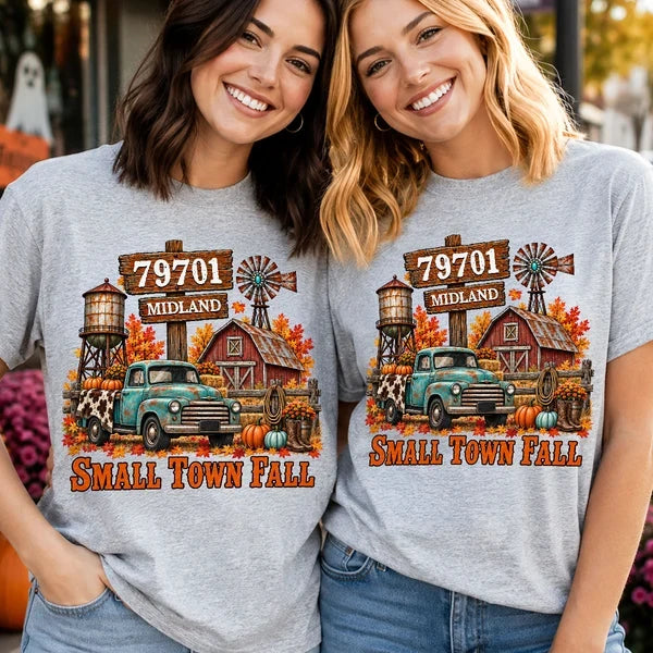 Personalized Sweatshirt Rustic Fall Scene Gift for Mom