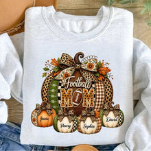 Load image into Gallery viewer, Personalized Football Mom Sweatshirt Custom Fall Design Gift
