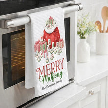 Load image into Gallery viewer, Personalized Mahjong Kitchen Towel Custom Gift for Mom, Grandma, Christmas
