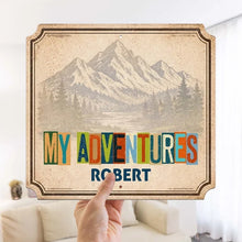 Load image into Gallery viewer, Personalized Shaped Metal Sign Travel Memories Gift for Adventurers
