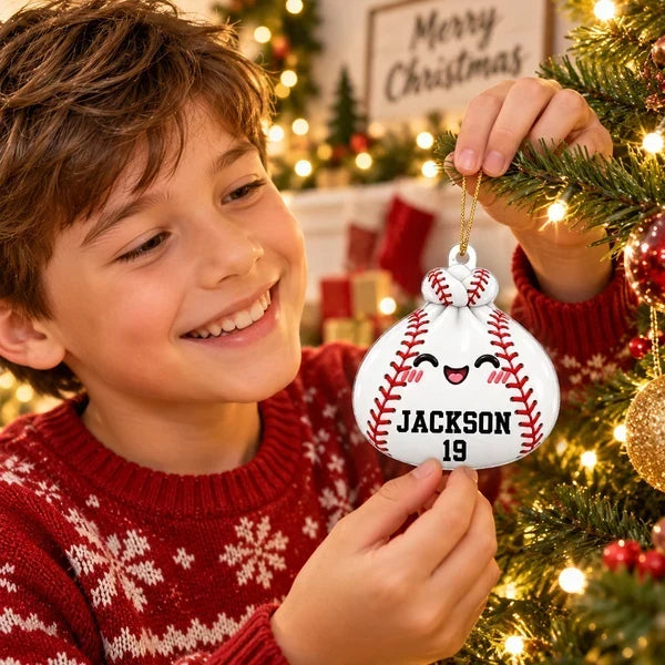 Personalized Dumpling Acrylic Ornament for Sports Fans - Unique Christmas Gift