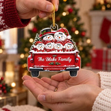 Load image into Gallery viewer, Personalized Snowman Family Acrylic Ornament Christmas Gift
