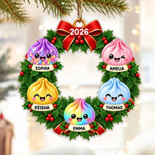 Load image into Gallery viewer, Personalized Dumpling Family Acrylic Ornament Christmas Gift
