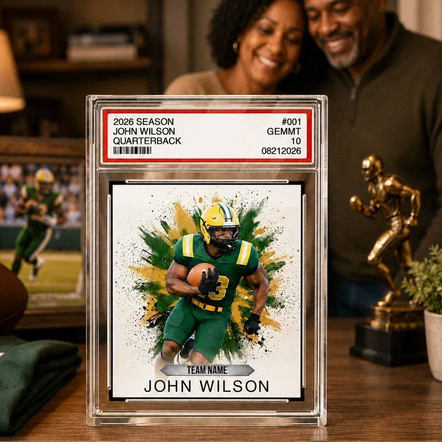 Personalized Acrylic Block Plaque Custom Football Keepsake Gift for Players