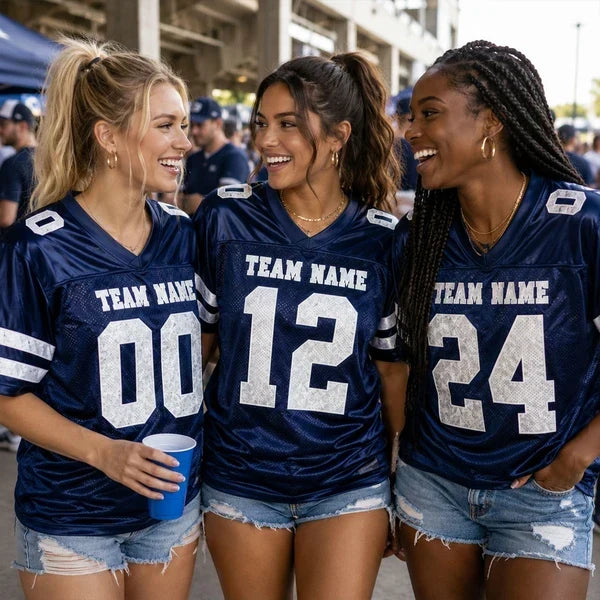 Personalized Classic Football Tee for Mom or Daughter Gift