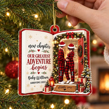 Load image into Gallery viewer, Personalized Acrylic Ornament for New Parents Baby Bump Gift
