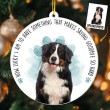 Load image into Gallery viewer, Personalized Dog Photo Acrylic Ornament Sympathy Gift
