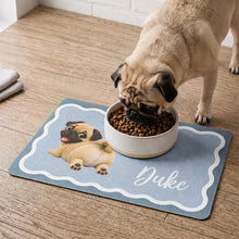 Load image into Gallery viewer, Personalized Dog Feeding Mat Custom Name Gift for Dog Lovers
