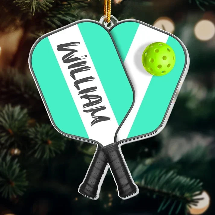 Personalized Acrylic Pickleball Ornament Gift for Players