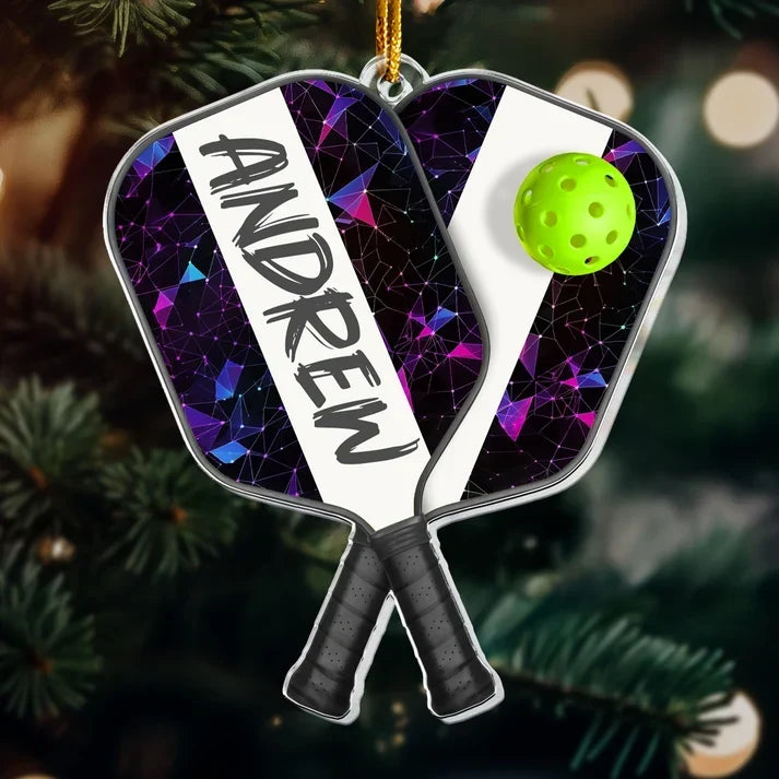 Personalized Acrylic Pickleball Ornament Gift for Players