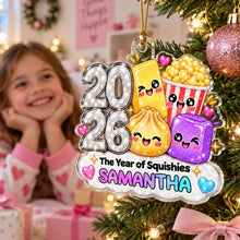 Load image into Gallery viewer, Personalized Acrylic Ornament Cute Dim Sum Popcorn Gift for Teens
