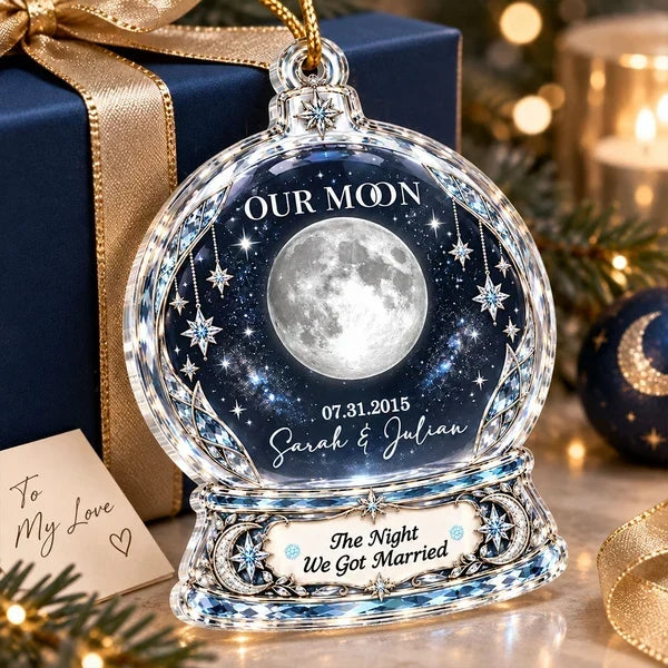 Personalized Acrylic Ornament Romantic Gift for Couple Christmas
