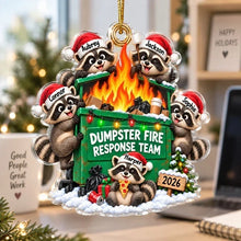 Load image into Gallery viewer, Personalized Raccoon Christmas Ornament Custom Gift for Coworkers
