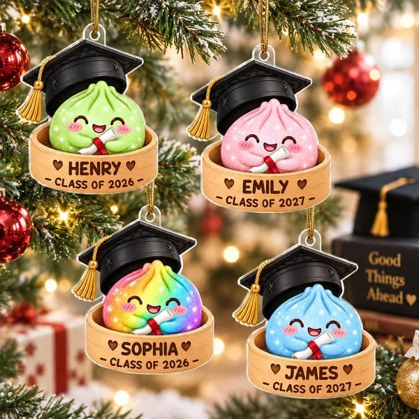 Personalized Graduation Dumpling Acrylic Ornament Gift
