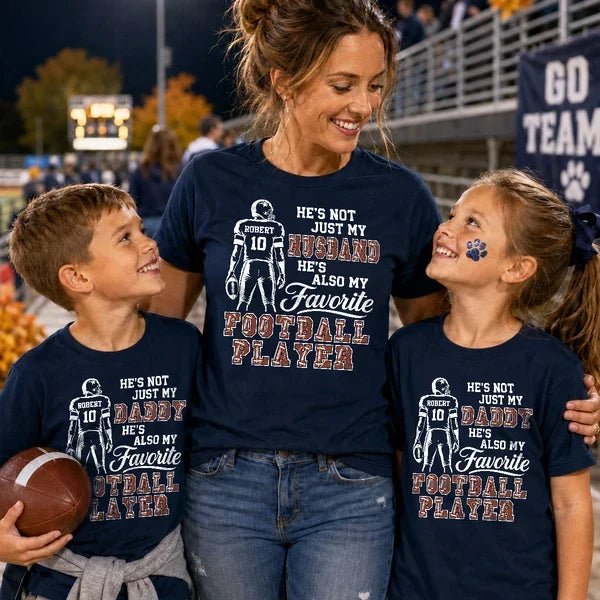 Personalized Classic Tee My Favorite Football Player Gift for Wife