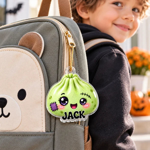 Personalized Halloween Dumpling Acrylic Ornament Gift for Kids