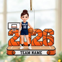 Load image into Gallery viewer, Personalized Basketball Player Acrylic Ornament Gift for Son
