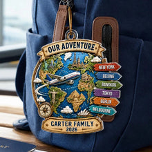 Load image into Gallery viewer, Personalized Acrylic Travel Ornament Gift for Family Couple
