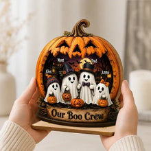 Load image into Gallery viewer, Personalized Ghost Family Wooden Plaque Halloween Gift for Parents
