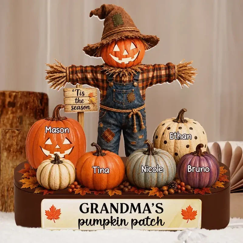 Personalized Acrylic Light Box Halloween Gift for Grandma