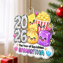 Load image into Gallery viewer, Personalized Acrylic Ornament Cute Dim Sum Popcorn Gift for Teens
