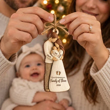 Load image into Gallery viewer, Personalized Wooden Ornament for New Parents | Baby Christmas Gift
