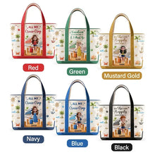 Load image into Gallery viewer, Personalized Tote Bag for Women with Fun Cruise Design
