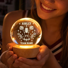 Load image into Gallery viewer, Personalized Cheerleader Globe Lamp Creative Gift for Daughter
