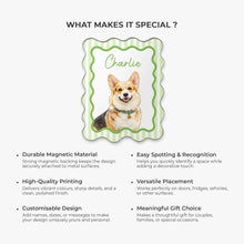 Load image into Gallery viewer, Personalized Acrylic Magnet Watercolor Pet Portrait Gift for Pet Owners
