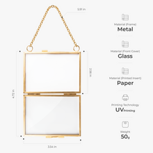Load image into Gallery viewer, Personalized Hanging Photo Frame Ornament Gift for Mom &amp; Dad
