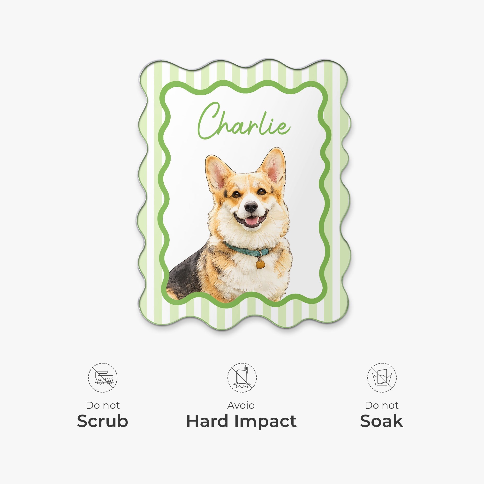 Personalized Acrylic Magnet Watercolor Pet Portrait Gift for Pet Owners