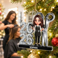 Load image into Gallery viewer, Personalized Acrylic Ornament for Hairdressers Creative Gift
