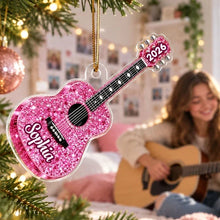 Load image into Gallery viewer, Personalized Guitar Acrylic Ornament Music Gift for Musicians
