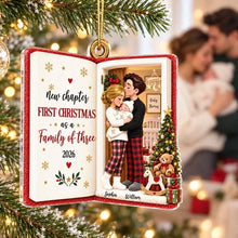 Load image into Gallery viewer, Personalized Acrylic Ornament New Parents First Christmas Keepsake
