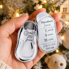 Load image into Gallery viewer, Personalized Baby Shoe Acrylic Ornament Gift for New Parents

