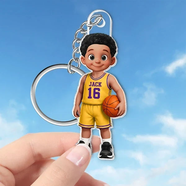 Personalized Acrylic Keychain for Student Athletes | Gift for Sports Fans