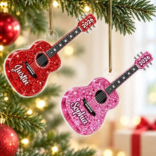 Load image into Gallery viewer, Personalized Guitar Acrylic Ornament Music Gift for Musicians
