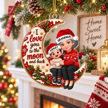 Load image into Gallery viewer, Personalized Acrylic Ornament for Grandma with Grandchild Custom Gift

