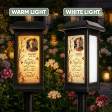 Load image into Gallery viewer, Personalized Solar Garden Stake Light for Dad | Sympathy Gift
