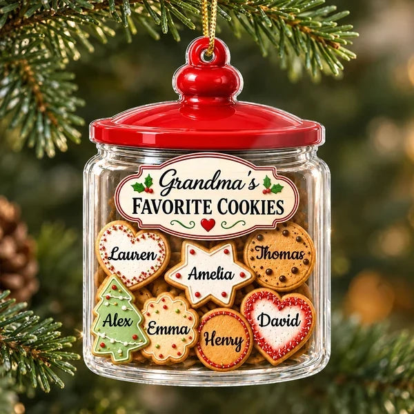 Personalized Acrylic Christmas Ornament for Grandma Gift