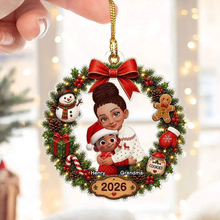 Personalized Acrylic Ornament Christmas Gift for Grandma
