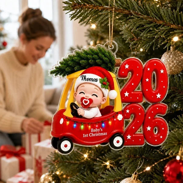 Personalized Baby's First Christmas Acrylic Ornament Keepsake