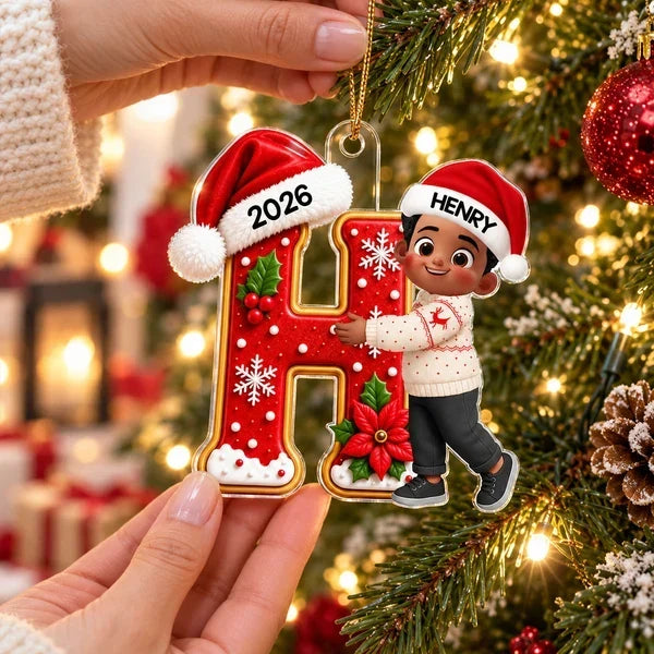 Personalized Acrylic Ornament Custom Gift for Granddaughter Christmas